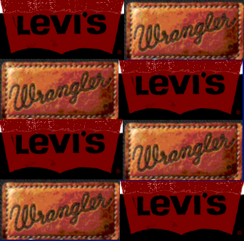 levis and wranglers