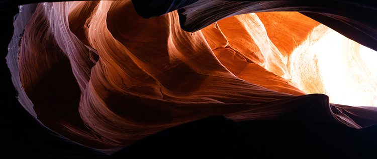 Cave in Antelope Canyon